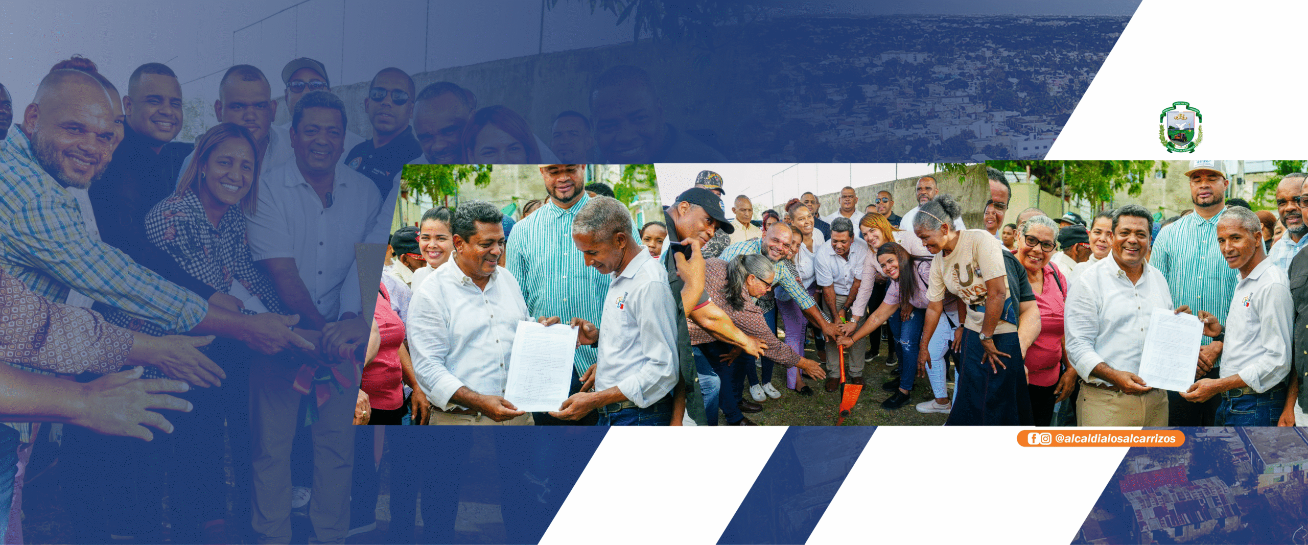 Ayuntamiento de Los Alcarrizos inicia construcción de parque y puente en Villa Los Peloteros